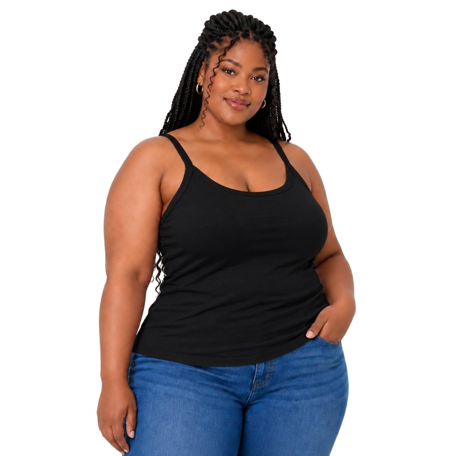 Regata Plus Size Feminina Alcinha em Viscolycra B�sica G1 ao G4 3026.C1